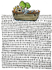 Navigating the sea of words - illustration by hiking.com